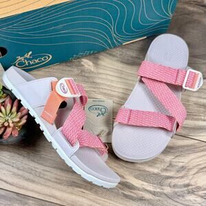 NIB Chaco 7M Lowdown Slide Sandal Meadow Rose Slip On Sport Travel Sandal